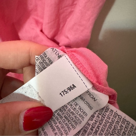 Zara bubblegum pink linen blend summer dress L - Picture 6 of 7